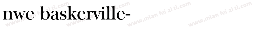 nwe baskerville字体转换